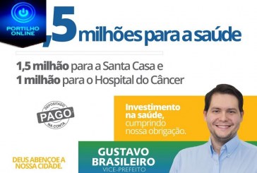 Conquista do vice prefeito GUSTAVO BRASILEIRO… Ordem Bancária 2018OB830816, no valor de R$ 2.500.000,00, em 28/06/2018.