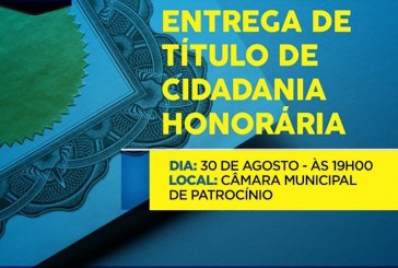 CIDADANIA HONORÁRIA: 25 PERSONALIDADES SERÃO AGRACIADAS