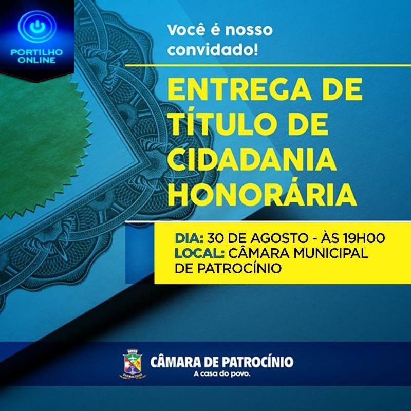 CIDADANIA HONORÁRIA: 25 PERSONALIDADES SERÃO AGRACIADAS