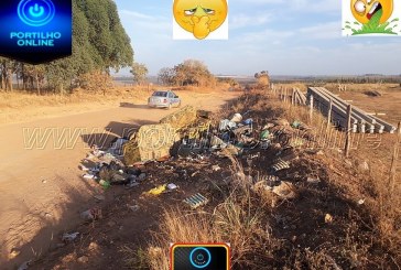 Lixão na entrada da estrada vicinal sentido Tião leiteiro polui o meio ambiente.