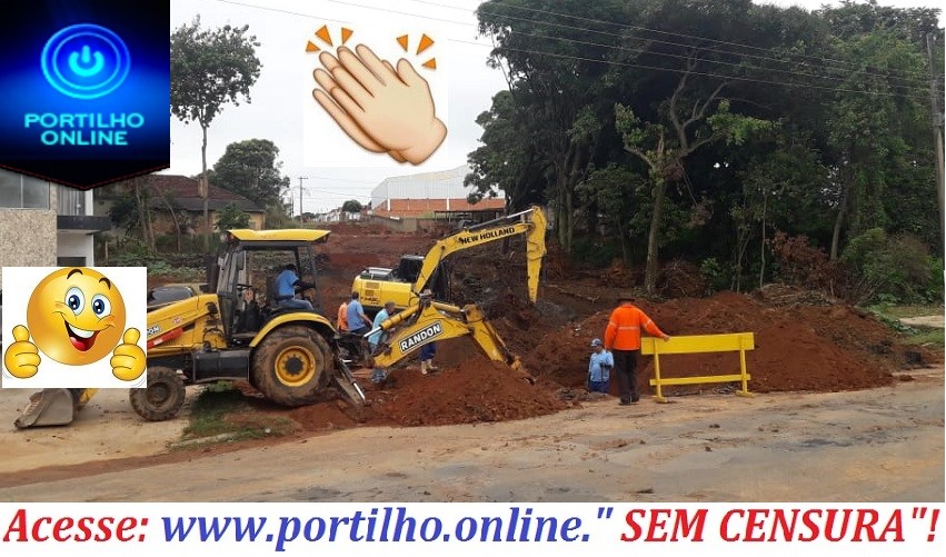 👉👍👏👊😃 As obras não param… Rua Pinto Dias é drenada para abertura definitiva em breve.