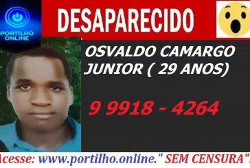  👉🚨🚔🚓🤔🙄😱😪🚑  JOVEM DESAPARECIDO!!! OSVALDO CAMARGO JÚNIOR ( 29 ANOS).