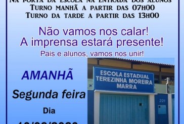 👉😱👏🤙🤟🙄👏MANIFESTAÇÃO!!! Nós mães de alunos da escola Terezinha Moreira Marra pedimos a sua ajuda.
