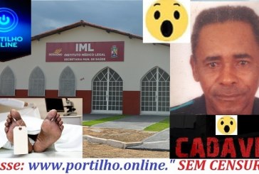 👉🚔🚨⚰🕯😱🙄🤔ENCONTRO DE CADAVER…Diolindo Eustáquio Ferreira (73 anos) IML AGUARDA FAMILIARES PARA EXAMINAR O CORPO!!!!
