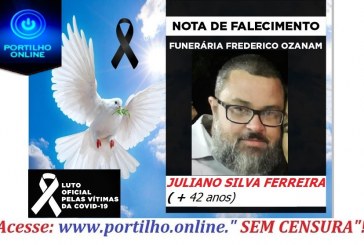 👉😔⚰🕯😪👉😱😭😪⚰🕯😪NOTA DE FALECIMENTO… FUNERÁRIA FREDERICO OZANAM INFORMA…  JULIANO SILVA FERREIRA 42 ANOS