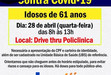 👉👍👊🤙👍👍👍👍🙌🙌🙌💉💉💉💉💉VACINAÇÃO NESTA QUARTA FEIRA DIA, 28/04/2021 NA POLICLINICA:  HORÁRIO DE 08 ÁS 13: HORAS.