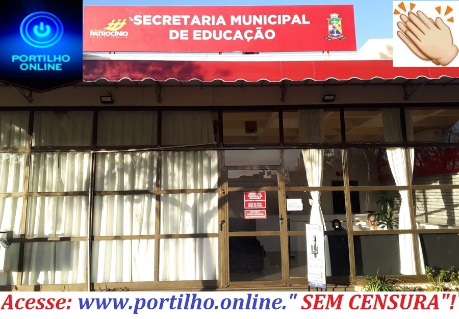 👉👍👊👊👊✍🤐🤫👏👏👏👏O “site do povão” líder em acessos na região, explica a tentativa vil de criar uma imagem da SME – Secretaria Municipal de Educação de Patrocínio que não existe.