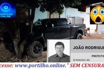    👉🚔🚨🚦🚓🤔🚒🚑🍻🥂PREFEITO DE ROMARIA SOFRE ACIDENTE!!!  Portilho… O Prefeito de Romaria João Rodrigues Reis com suas noitadas de sempre sofreu acidente Monte Carmelo.