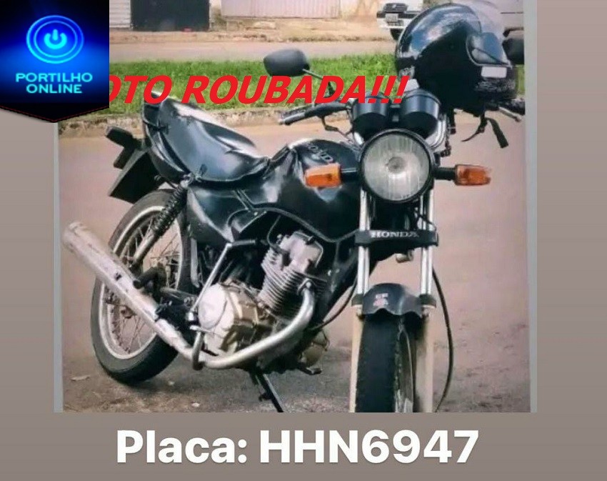 👉🚔🤔😮🚓⚖🚨MOTOCICLETA ROUBADA!!!  HONDA . PLACA HHN 6947