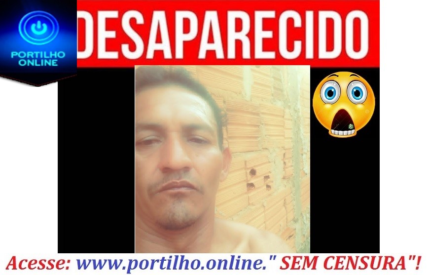 DESAPARECIDO!!! Márcio Cleiton da Silva (40 anos).