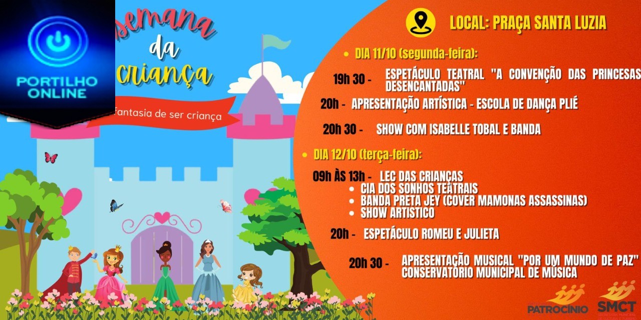👉🎈👍👏🙌🍬🍭A Administração Municipal e secretaria da cultura convidam para o dia da Criança, com o tema “A fantasia de ser Criança”.