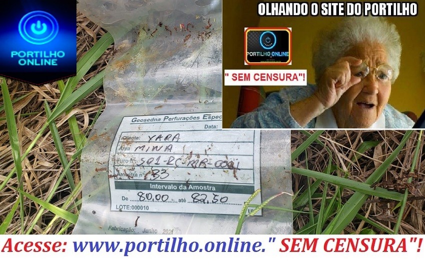 👉😠😡🤜🤮🤢🤛👊🤔🔬😱Portilho… Saco de amostra da Yara fertilizantes jogado em pasto de fazendeiro