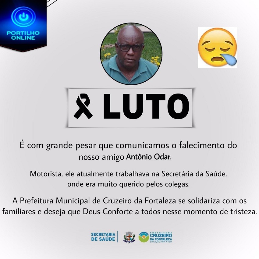 👉😓⚰🕯😪😔LUTO OFICIAL  FALECIMENTO DO SR. ANTÔNIO ODAR DA SILVA