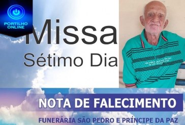 MISSA DE 7 (sétimo)👉🙌😪⚰🕯🙏!!! FUNERÁRIA SÃO PEDRO E VELÓRIO PRÍNCIPE DA PAZ INFORMA… Sr Honório Ferreira