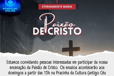 👉🙌✍👍👍👏👏👏🙌NOTÍCIAS DA PREFEITURA!!!! Secretaria Municipal de Cultura e Turismo busca voluntários para participarem da encenação de Paixão de Cristo