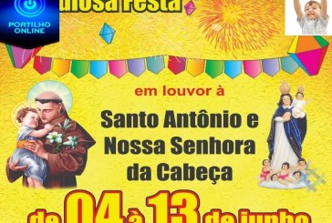 👉👏👍⛪🎉🎊🌟💥Grandiosa festa em louvor á Santo Antônio e Nossa senhora da cabeça, de 04/06  á 13/06/2022