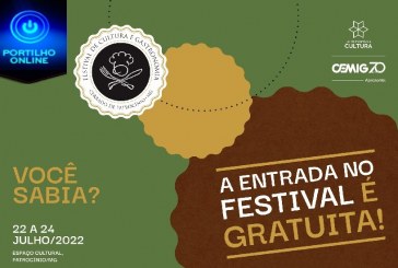 ➡👉👍👏👀ENTRADA FRANCA: 6º Festival de Cultura e Gastronomia de Patrocínio não terá cobrança de ingressos