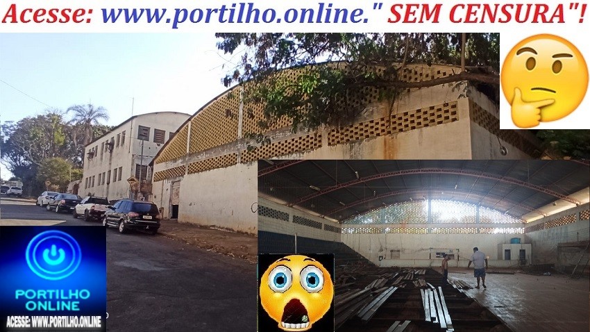    👉🧐🧐😟🤨🙄🤔😎🤑💰💷🛒🛒🛒🛒O SEGUNDO POLIESPORTIVO QUE FOI CONSTRUIDO EM PATROCINIO NA DECADA DE 80, ESTÁ SENDO DEMOLIDO!!!