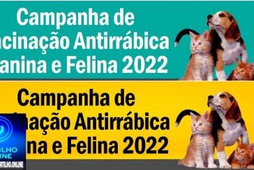 👉🙌👊👏👉🐶🐱🐹🐕🐩🐈🐇CAMPANHA DE VACINAÇÃO ANTIRRABICA CANINA E FELINA.