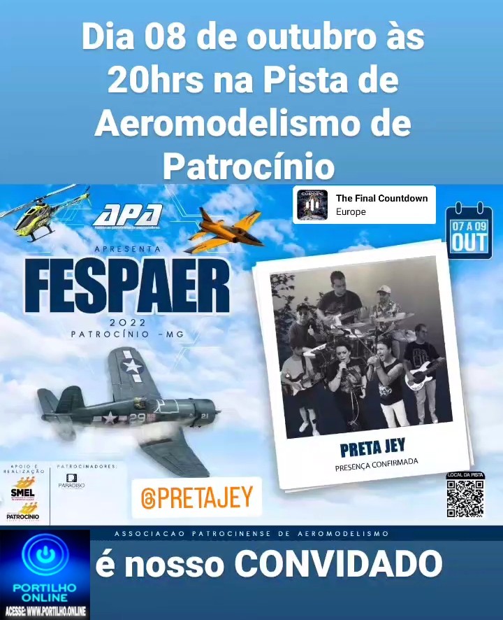 👉👍👏💥🛩✈🚁🚀🛬Hoje sábado, às  20 horas Fespaer Show de aeromodelismo com música ao vivo