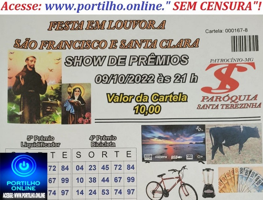 👉👏👍✍🙏🙌🤲👐PARÓQUIA SANTA TEREZINHA INFORMA… FESTA EM LOUVOR A SÃO FRANCISCO E SANTA CLARA!!1