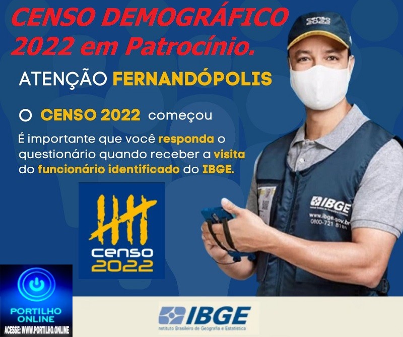 👉🔛🚀👏👍🤙😱😮O IBGE está recebendo inscrições para trabalho temporário no CENSO DEMOGRÁFICO 2022 em Patrocínio.