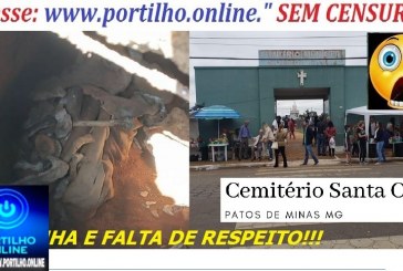 👉OSSADAS EXPOSTAS!!!🧐😱⚰⚰⚰⚰🕯👀🤔👎PATOS DE MINAS!!!! Mais uma vez o desleixo da Administração do Cemitério Santa Cruz, me deparei com uma visita nada agradável