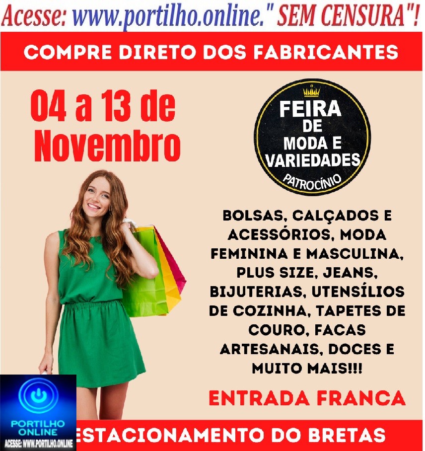 👉✍👏🧥👕👚👘👢👡👠🧦👣💼👜👓🎒🧢👒👞👞PASSANDO AQUI ” SÓ PARA LEMBRAR QUE A FEIRA DE MALHAS-LINHA VERÁ ESTÁ CHEGANDO”!!! DO DIA 04/11 A 13/11/2023 NO BRETAS!