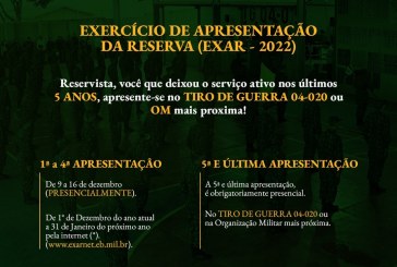 👉🙄😱👀👮🕵️‍♀️🇧🇷🇧🇷🇧🇷CONVOCAÇÃO DO EXÉRCITO BRASILEIRO AO TIRO DE GUERREIRA 04-020