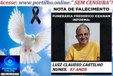 😪LUTO!!! 👉😱😭😪⚰🕯😪NOTA DE FALECIMENTO… FALECEU… LUIZ CLAUDIO CASTILHO NUNES  57 ANOS… FUNERÁRIA FREDERICO OZANAM INFORMA…