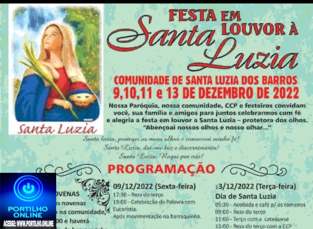 👉✍👏🙌👍🐎🐎🐴GRANDIOSA FESTA NO POVOADO DE SANTA LUZIA DOS BARROS!!! DIAS ,: 09,10,11,12 e 13 de dezembro.