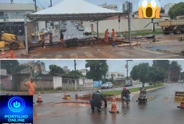 👉😱😳🙄🤔🤫🤔🌩⛈🌧☁🌩🌨☔CRATERAS ABERTAS PELAS CHUVAS NA ” NOVA” AVENIDA JOÃO ALEVES NASCIMENTO JA ESTÁ QUASE PRONTO.