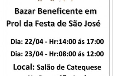 👉📢🤝👏👍👘👙👗👔👖🧥👕BAZAR BENEFICENTE. DIA, 22/04/23 no salão da catequese São José.