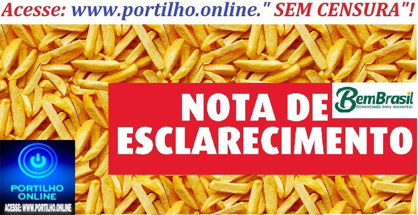 👉👀😱😳🧐📢🚀⚖🚀🍟🍟DEPOIS DE SER POSTADO AQUI NO SITE, A ” BATATA FRITOUUUU” !!!