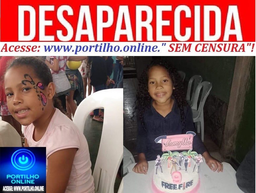 👉📢🚨🚓🚑🚒😱😮😪😭🤤 CRIANÇA DESAPARECIDA URGENTE!!!  Iamylle Nayara da Costa Silva 9 anos de idade