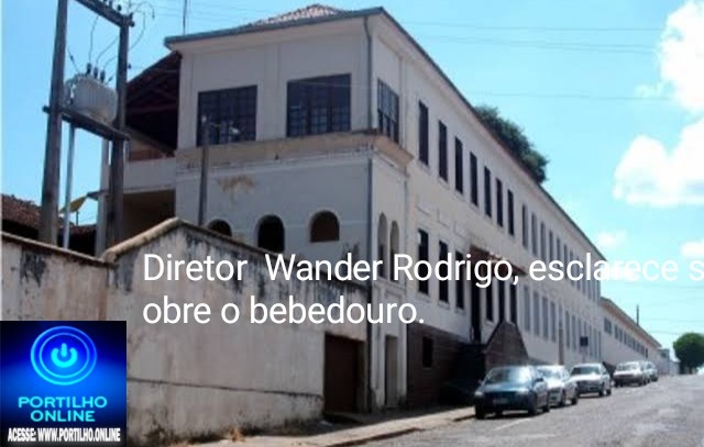 👉👉👊✍👏👏👏👏👏👏🧐🔎👀🤝DIRETOR DA ESCOLA DOM LUSTOSA ESCLARECENDO SOBRE O BEBEDOURO….