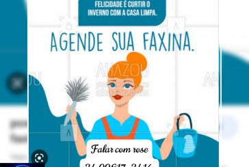 👉📢👍👏🛠✍🙌📌AGENDE A SUA FAXINA COM A ” ROSE” 99812 – 3416.  RECOMENDADO COM EXPERIENCIA…