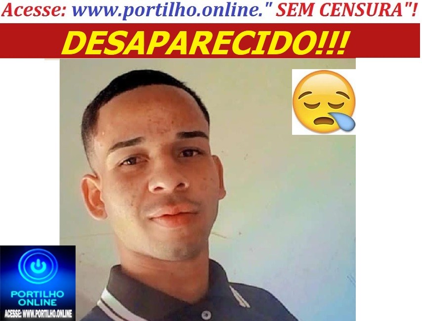 👉📢🕵🔎👁🚨🚓😱😳🤔🚒🚑 JOVEM DESAPRECIDO!!!! Aderson Ferreira Bispo 19 anos