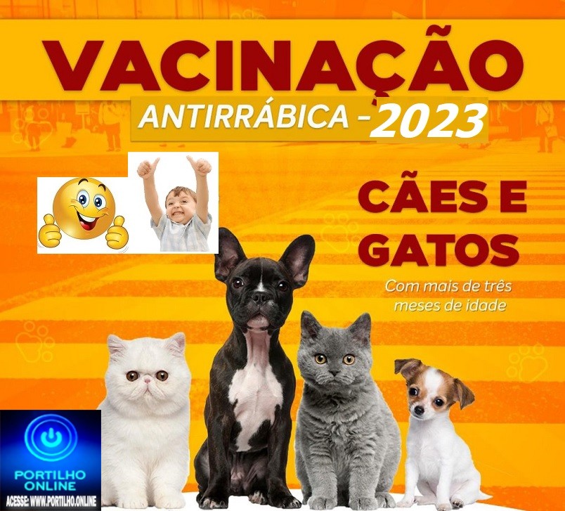 👉📢📢📢📢🕵️‍♀️🔍👏🙏🤝🙌👍👍PREFEITURA INFORMA….Inicia amanhã a vacinação antirrábica de cães e gatos na área rural do município