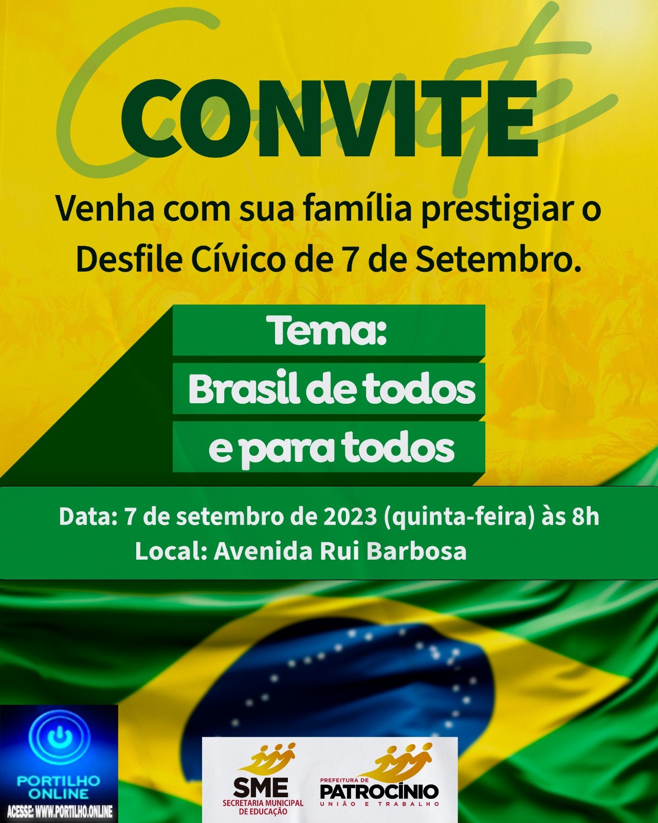 👉📢👏🤝👍🎬✍👀ULTILIDADE PÚBLICA!!!NOTÍCIASSSS DA PREFEITURA… Governo Municipal realiza Desfile Cívico em celebração a Independência do Brasil  