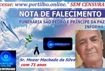 LUTO!!!🕯😪👉😱😭😪⚰🕯😪 NOTA DE FALECIMENTO … Faleceu ontem em Patrocínio o Sr. Mozar Machado da Silva com 71 anos … A FUNERÁRIA SÃO PEDRO E VELÓRIO PRÍNCIPE DA PAZ INFORMA…