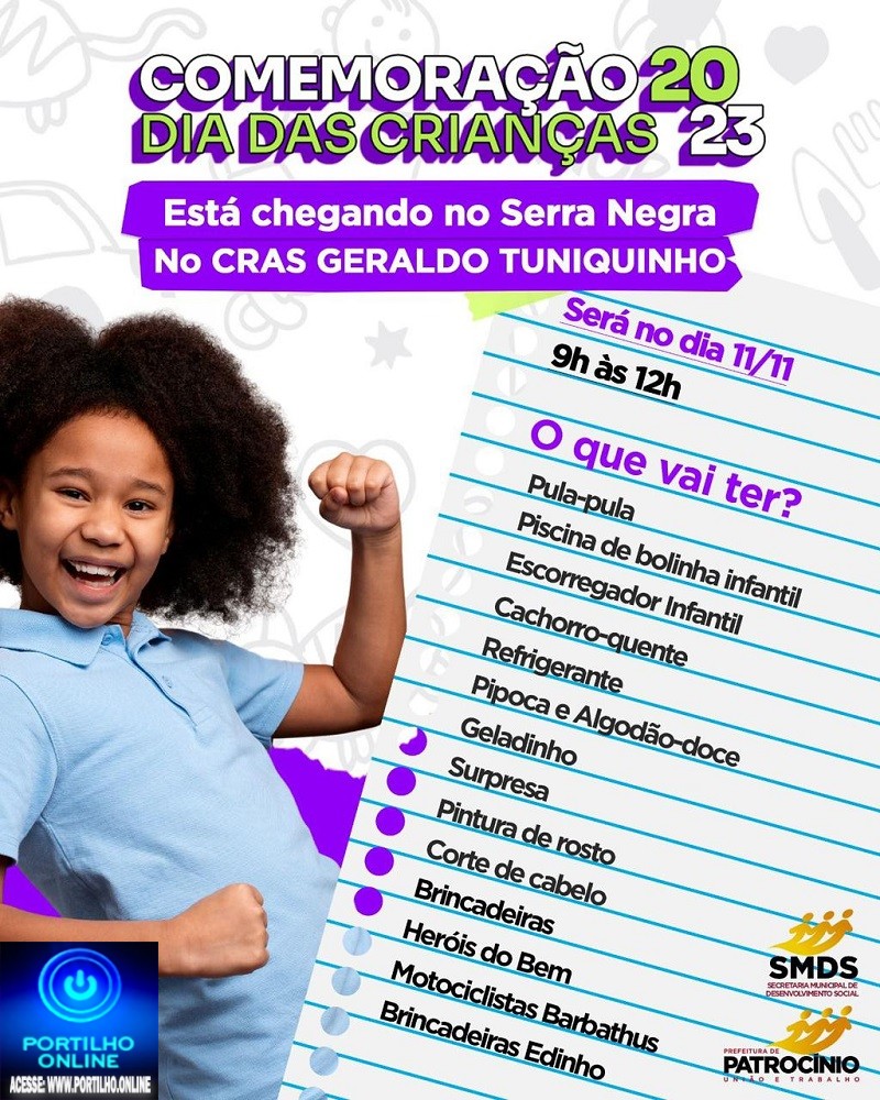 👉🙌👍🤝✍📍Comemoração do Dia das Crianças 2023: Diversão Garantida no Serra Negra !