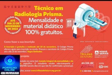 👉📌📏📐🖍👍🤝👏✍🤙✌Parceria Governo de Minas e Colégio Prisma oferece Técnico em Radiologia com mensalidades e material didático 100% gratuitos