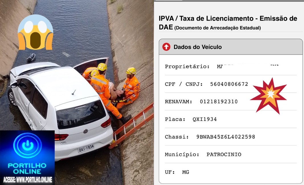 👉📢😱🚓✍🚒🚑🚨🤔❓💵💳💰CAIU NO REGO DO BETINHO!!! Portilho Essa é a proprietária do carro que caiu no corrego. Ela paga mais de R$ 2.217,00 reais de IPVA.