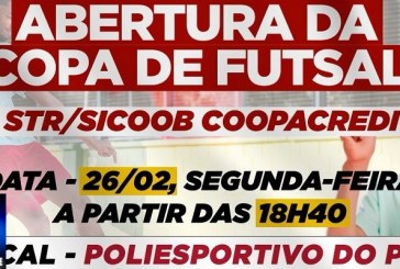 👉📢✍👏🙌⚽⚽⚽NESTA SEGUNDA FEIRA, DIA 26/02/24  ABERTURA DA COPA DE FUTSAL NO POLIESPORTIVO DO PTC!