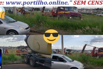👉📢🤔🙄😱👀🚛🚚🚨🚒“Portilho Caminhão cacambão prestes a tombar próximo a nova escola Monteiro Lobato