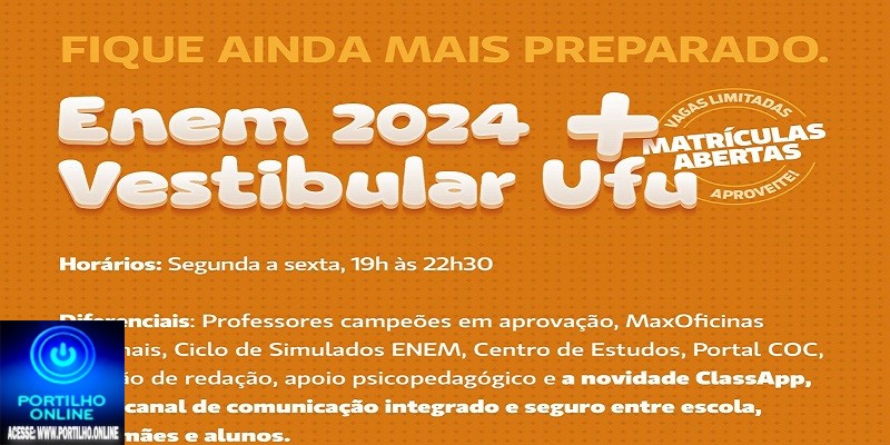 👉🚀✍✂✂🖊🕵📏🔎👏👍🤝🌟 *Prepare-se com excelência para o ENEM 2024 e o Vestibular UFU com o Max Enem – O Cursinho Referência em Patrocínio e Região!* 🌟