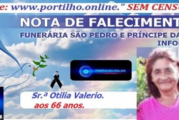 👉⚰🕯😔😪👉😱😭😪⚰🕯😪👉LUTO… NOTA DE FALECIMENTO …FUNERÁRIA SAO PEDRO E PRÍNCIPE DA 🕊PAZ🕊🕊 … INFORMA…Faleceu em Patrocínio-MG a Sr.ª Otilia Valerio aos 66 anos.