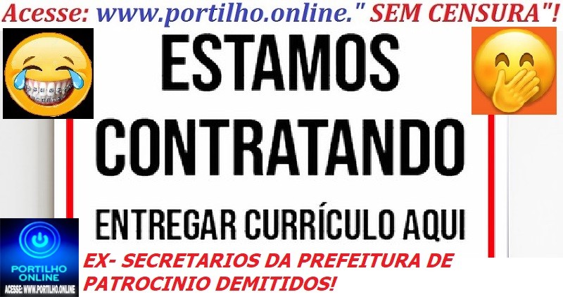 👉👿❓🐁🐀💰💸📢🤠OFERTAS DE EMPREGOS: para o$ ex-$ecretarios$ da prefeitura de Patrocinio…