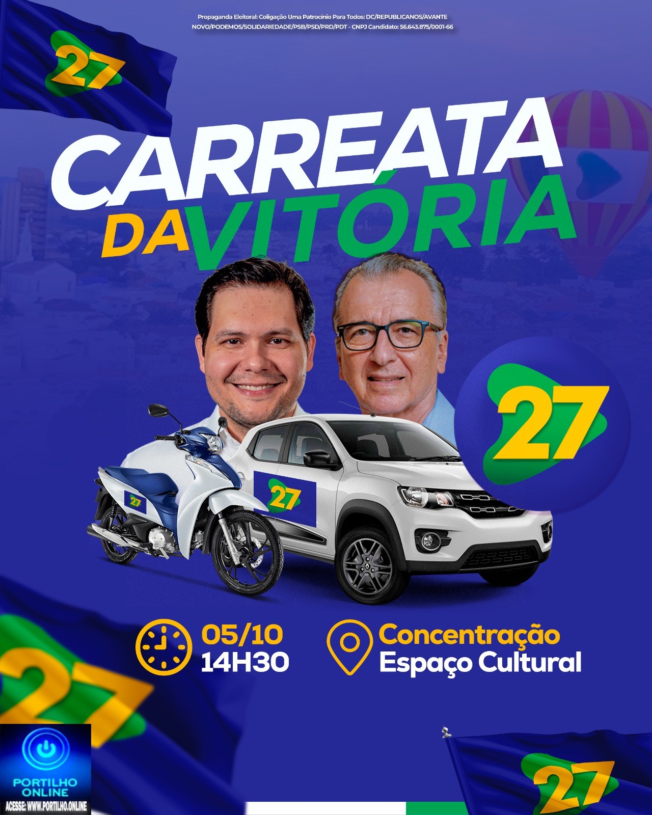 📢❓👉👊🚗🚒🚙🚓🚨🚲🛵🚁Carreatas liberadas!!!!Justiça Eleitoral volta atrás e libera carreatas em Patrocínio